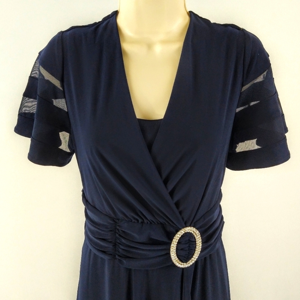 R & M Richards navy evening dress - Picture 7 of 8